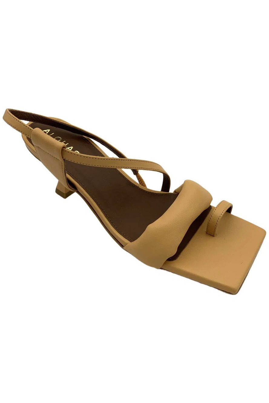 Alohas Women's Asymmetric Strappy Heeled Sandals Tangy Orange - Medium